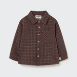 Baby Boys Plaid Shirt (Brown)