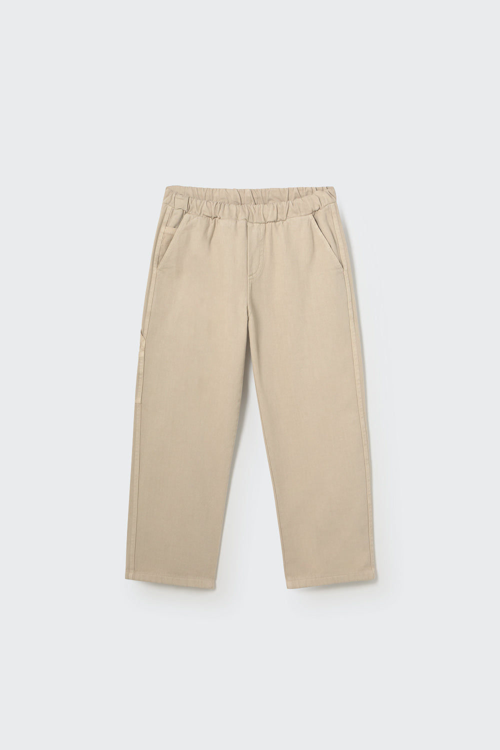 Cotton Twill Baby Pants (Stone)