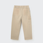 Cotton Twill Baby Pants (Stone)