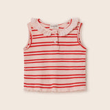Double Stripes Rib T-Shirt (Cloud Pink)