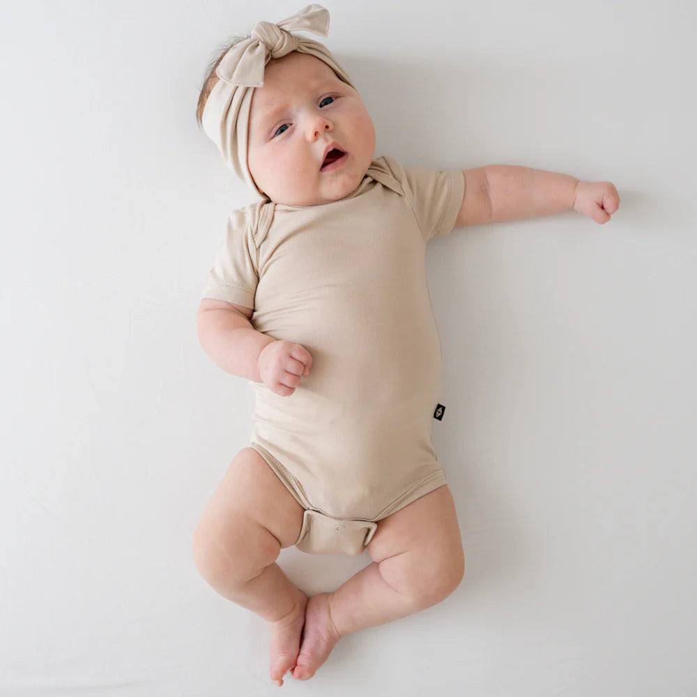 Knotted Bow Headband (Bisque)