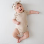 Knotted Bow Headband (Bisque)