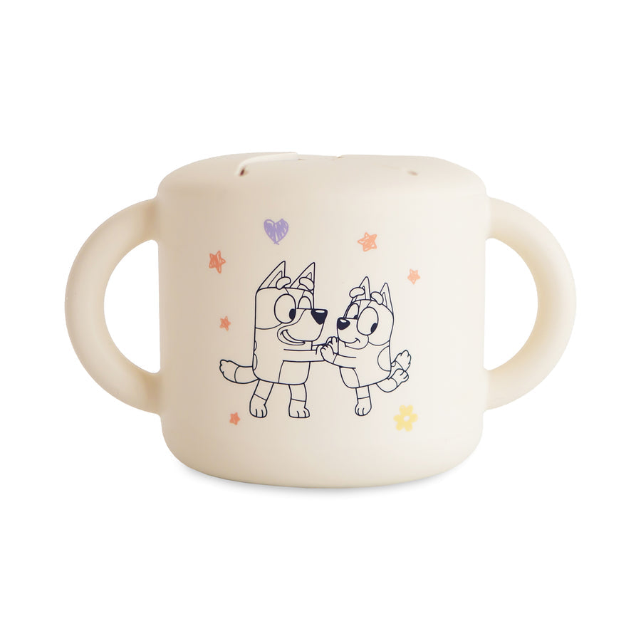 Bluey x Mushie Snack Cup (Blue Ivory)