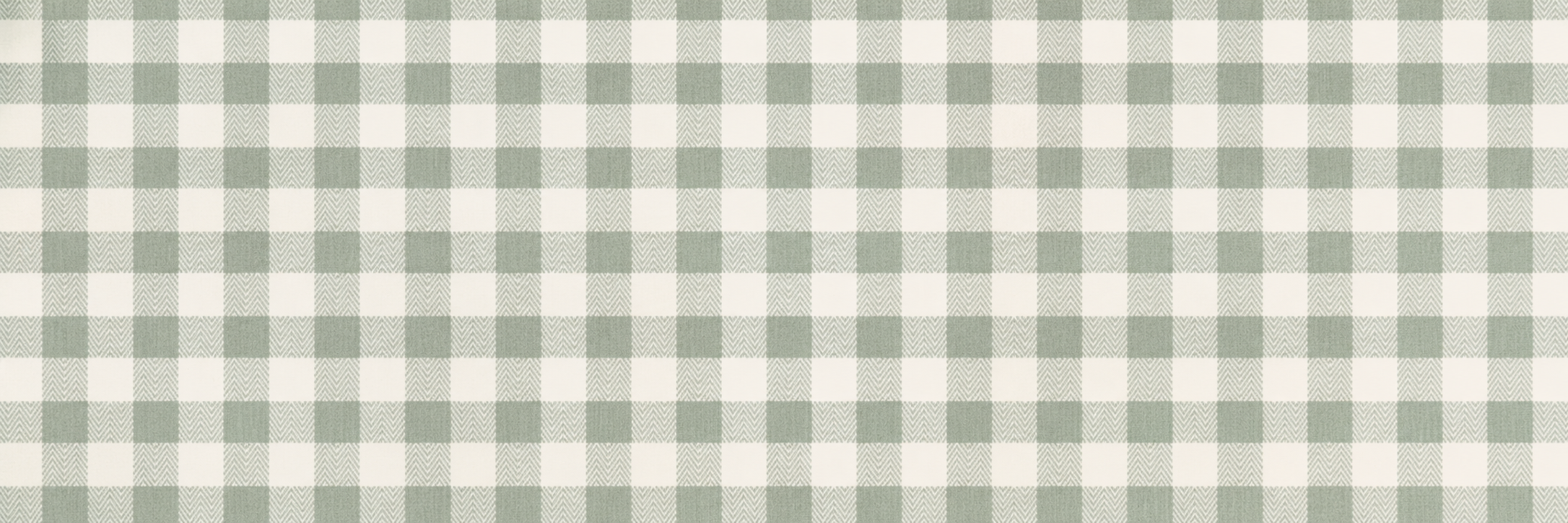 Green gingham cloth pattern representing Broomtail's high quality kids clothes built to last. 
