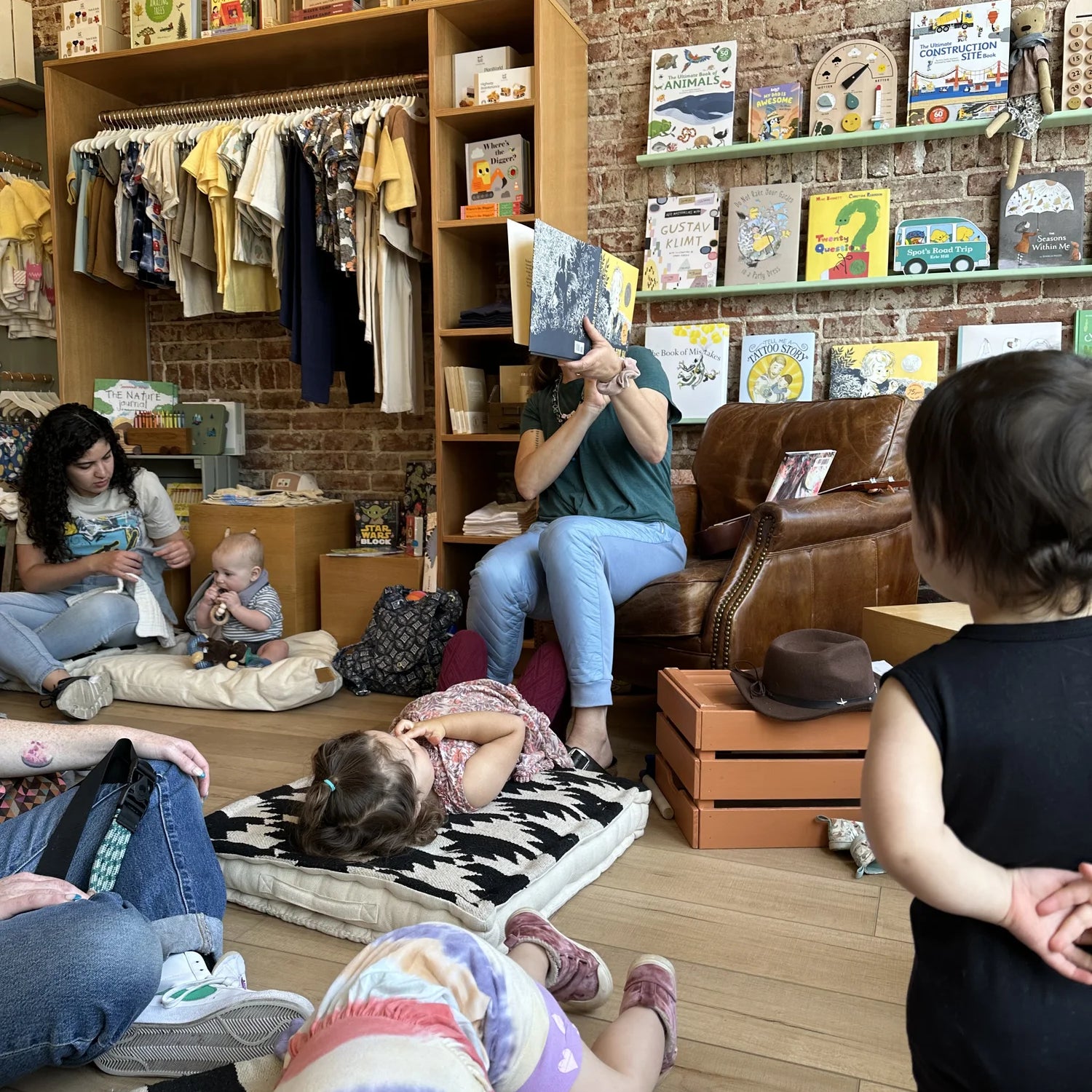 Children's story time at Broomtail's in-store events