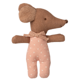 Sleepy Wakey Baby Mouse in Matchbox (Rose)