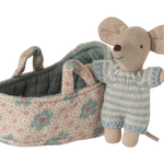Baby Mouse in Carry Cot (Blue)