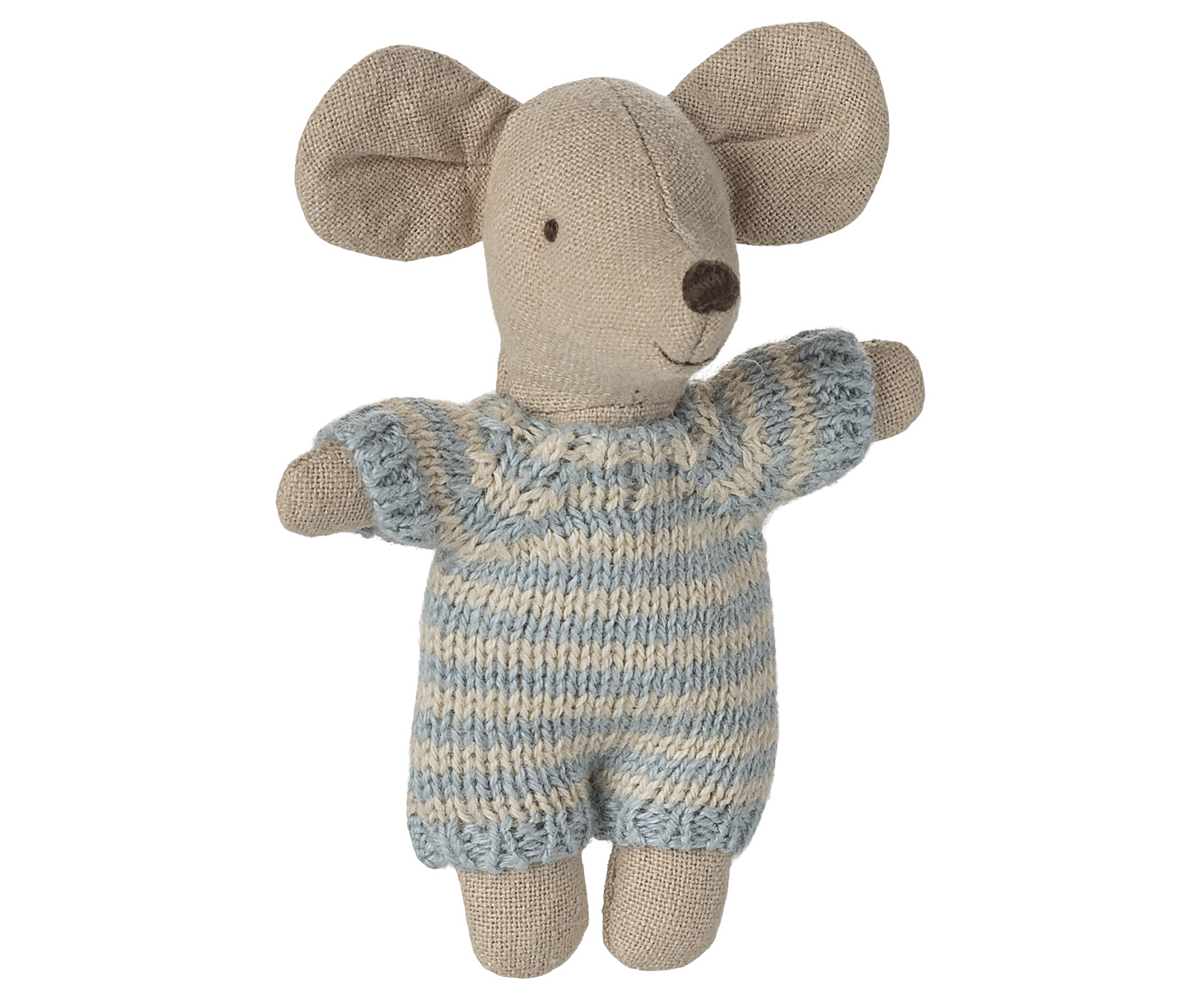 Baby Mouse in Carry Cot (Blue)