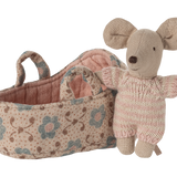 Baby Mouse in Carry Cot (Rose)