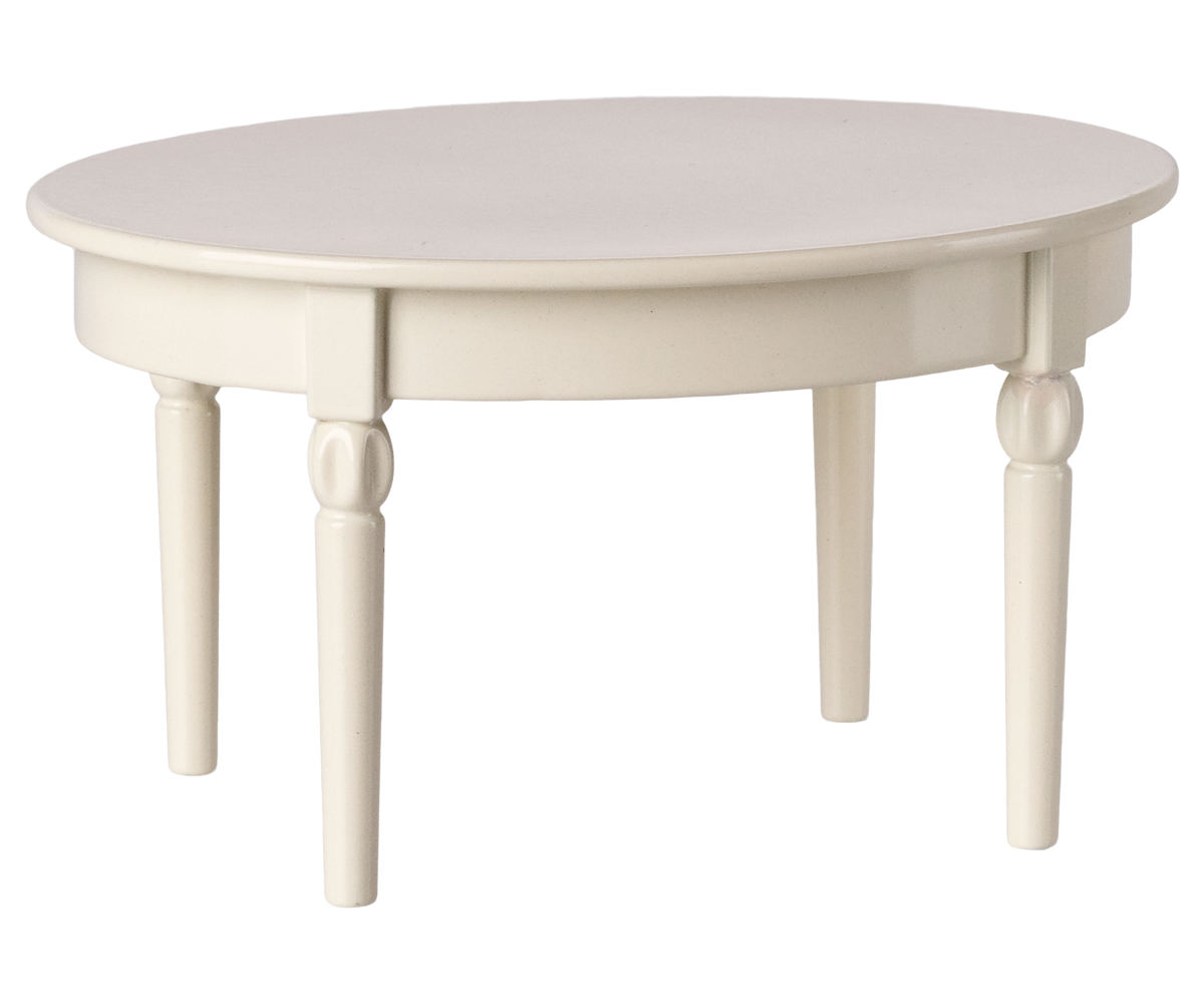 Vintage Dining Table, Mouse (Off White)