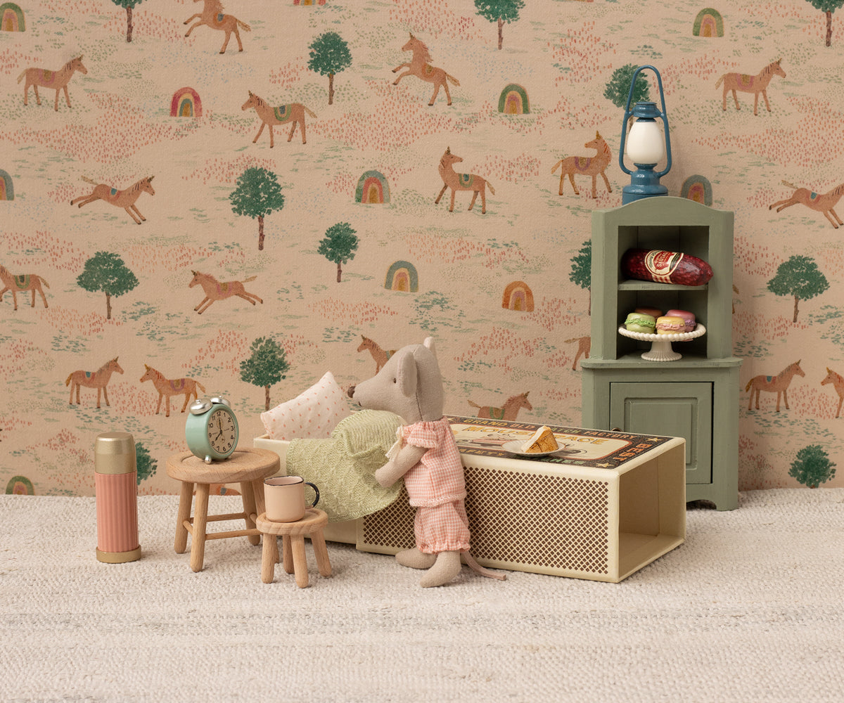 Little Sister Mouse in Matchbox (Gingham)