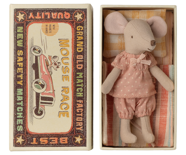 Big Sister Mouse in Matchbox (Polka Dot)