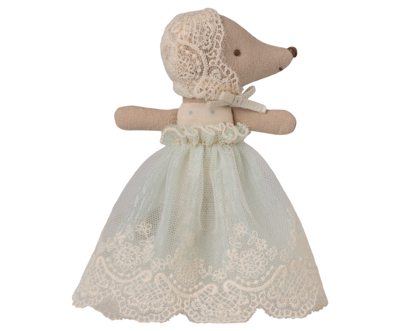 Baby Mouse in Gown (Mint)