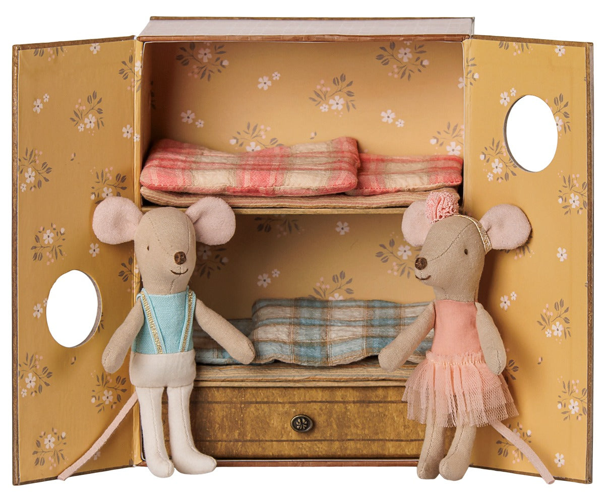 Ballet Mice in Dance Studio (Little Sister and Brother)