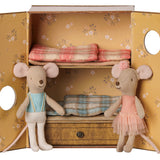 Ballet Mice in Dance Studio (Little Sister and Brother)