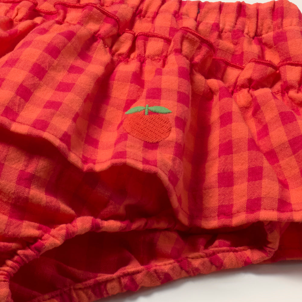 Gingham Cotton Bloomers (Tomato)
