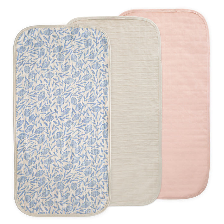 Changing Pad Liner 3 Pack (Blue Flowers)