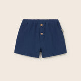 Soft Gauze Cotton Shorts (Navy)