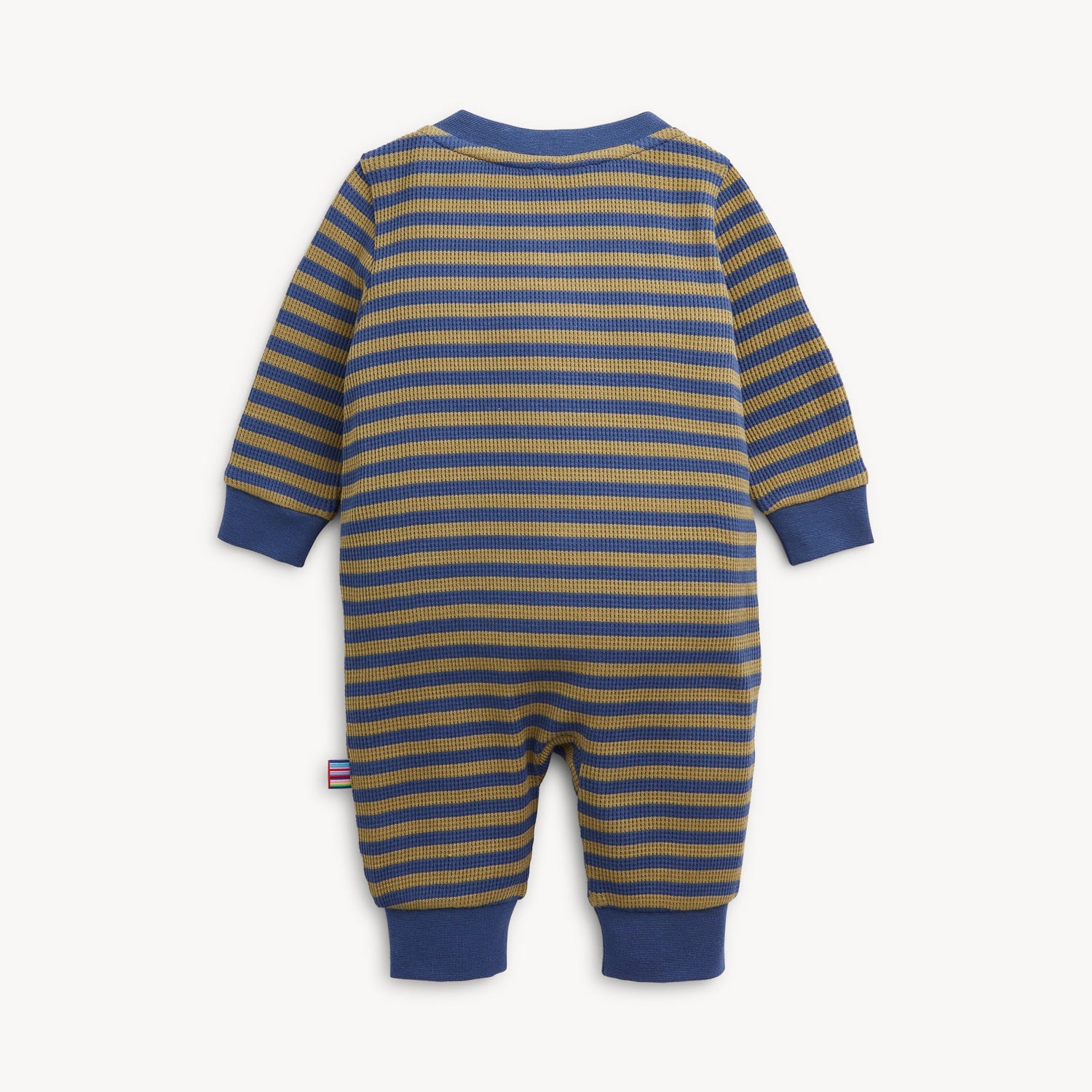 Boys Romper (Waffle Green Stripe)