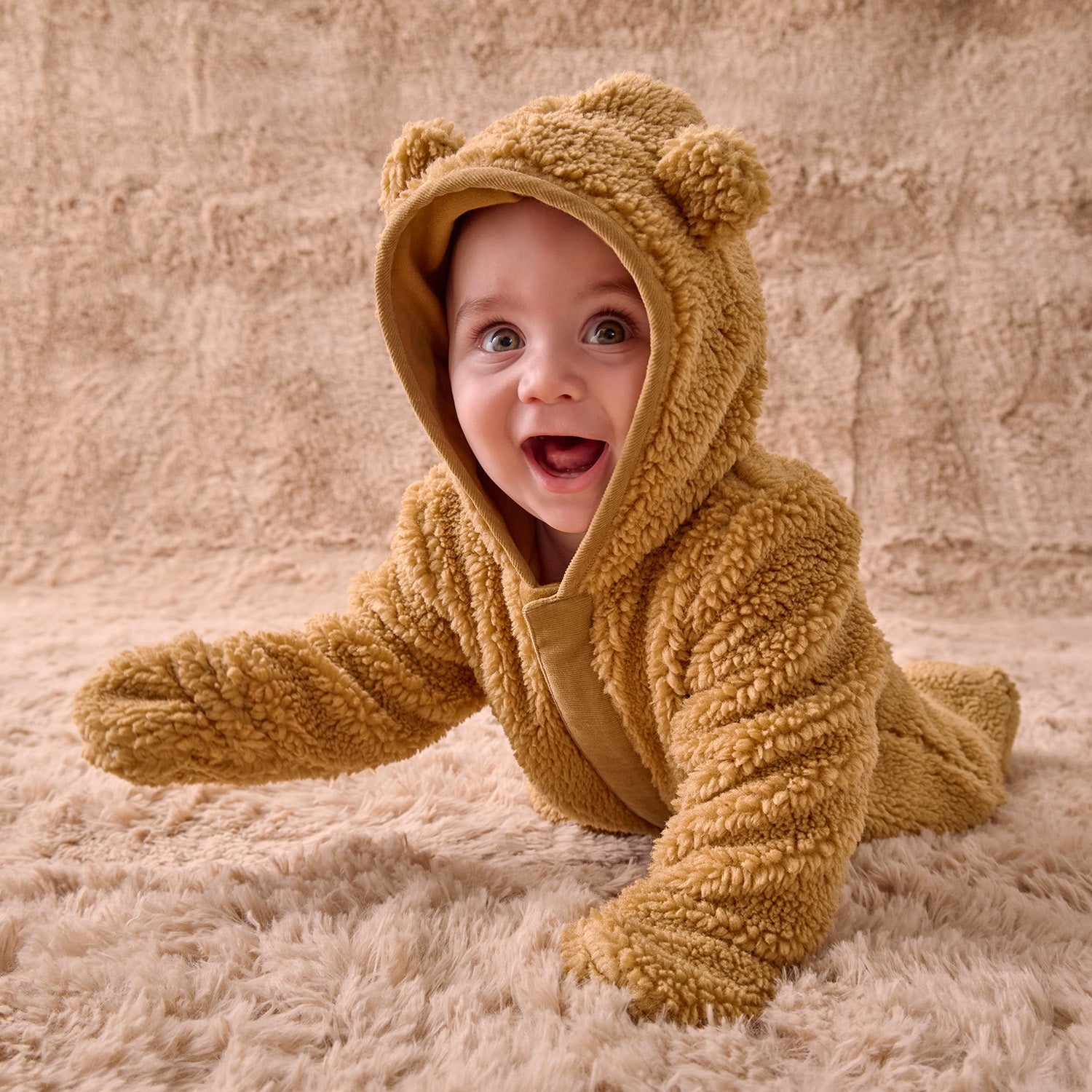 Baby Bear Pram (Brown Sherpa)