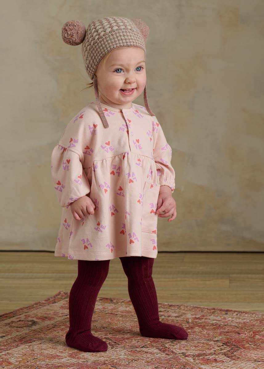 Doris Puff Sleeve Dress (Love)