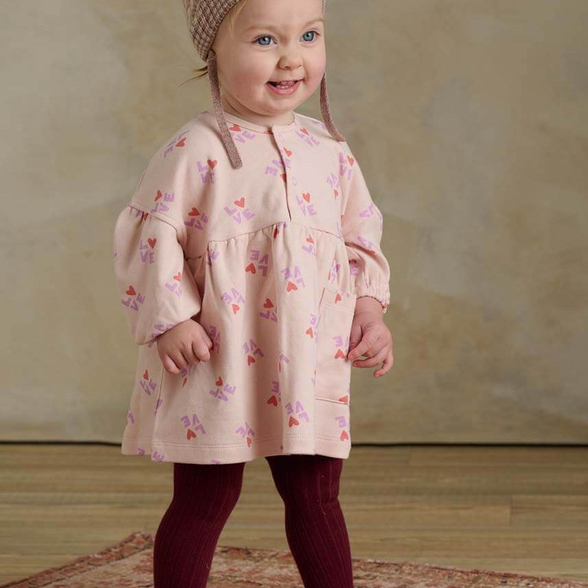 Doris Puff Sleeve Dress (Love)