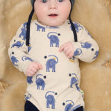 Doodle Organic Cotton Bodysuit (Elephant)