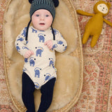 Doodle Organic Cotton Bodysuit (Elephant)