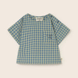 Gingham Cotton Top (Blue)