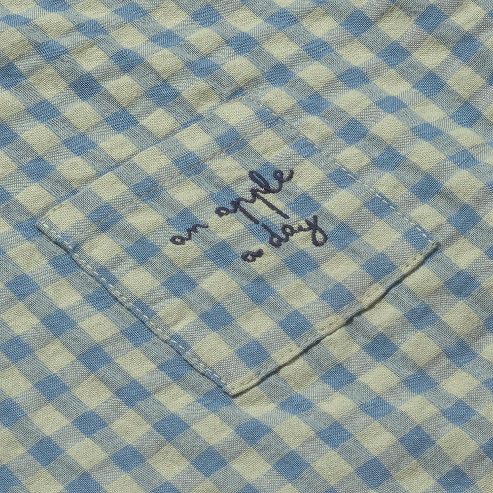 Gingham Cotton Top (Blue)