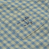 Gingham Cotton Top (Blue)