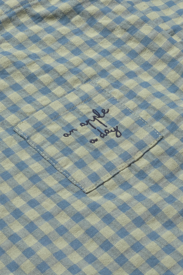 Gingham Cotton Top (Blue)