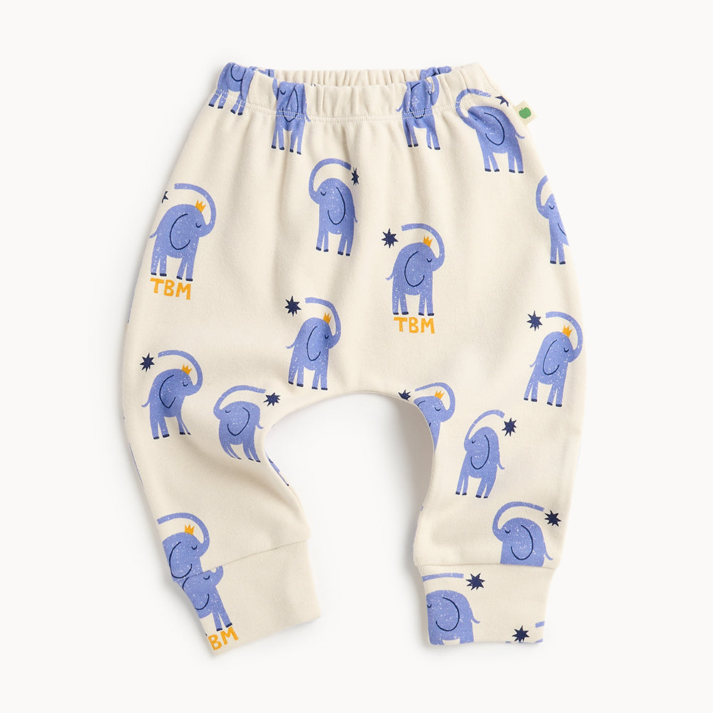 Downy Organic Cotton Harem Pant (Elephant)