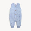 Sleeveless Pant Romper (Seersucker Stripe Stars)