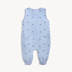 Sleeveless Pant Romper (Seersucker Stripe Stars)