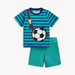 Fidget Short Sleeve Tee + Short Set (Soccer Bag)