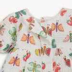 Woven Puff Sleeve Dress with Bloomer (The Fruit Flies)