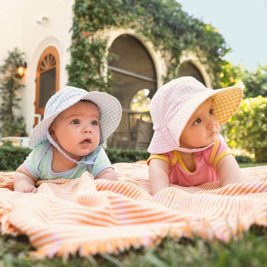Bucket Hat (Shell Pink Gingham)