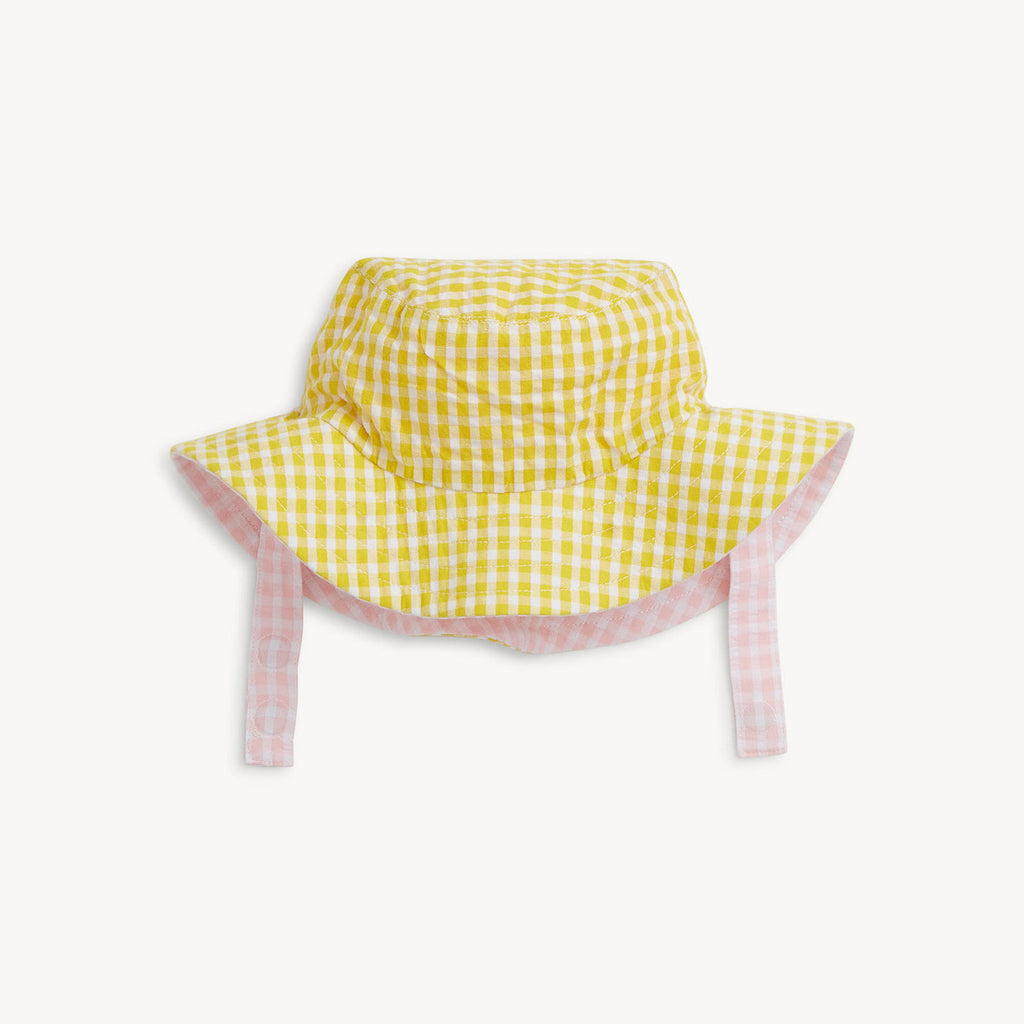 Bucket Hat (Shell Pink Gingham)