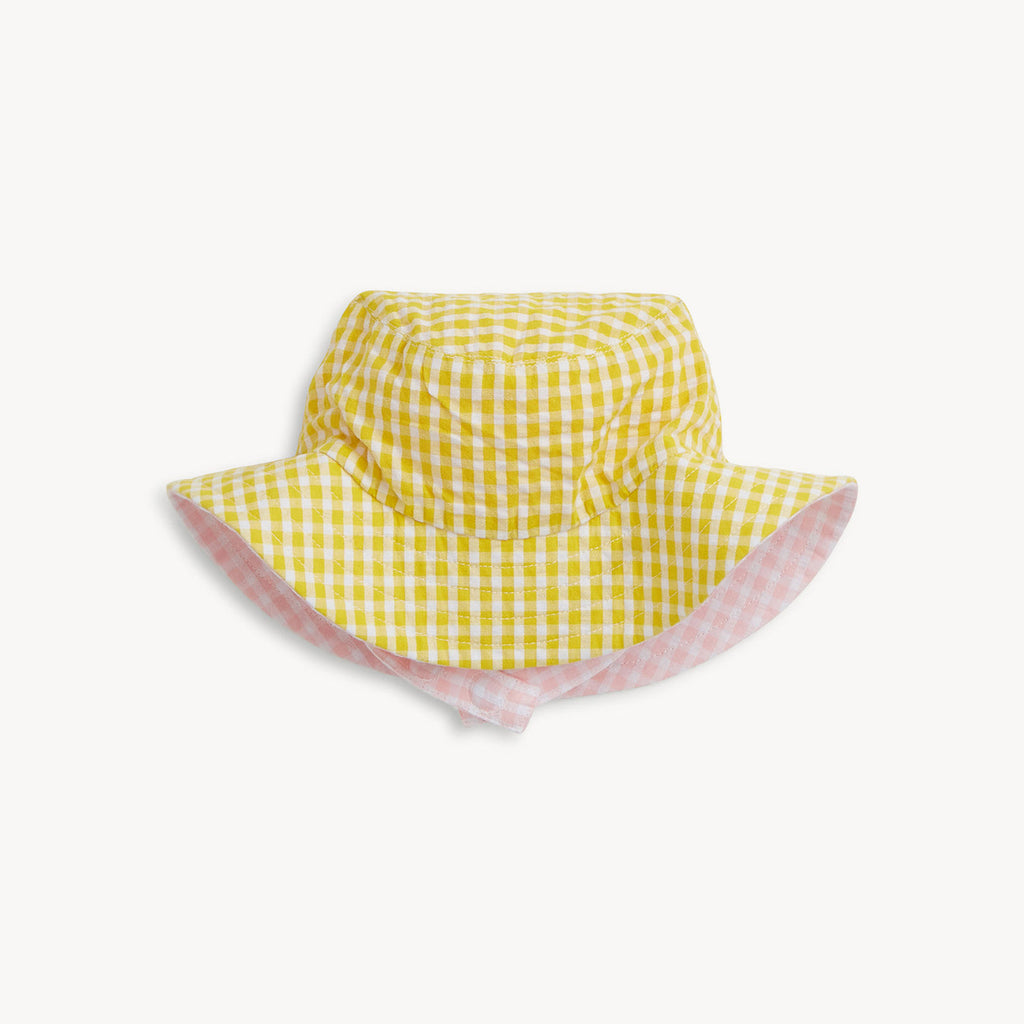 Bucket Hat (Shell Pink Gingham)