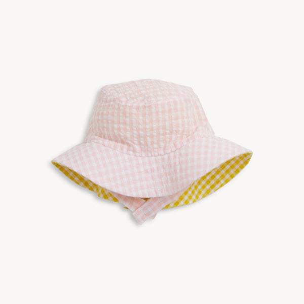 Bucket Hat (Shell Pink Gingham)