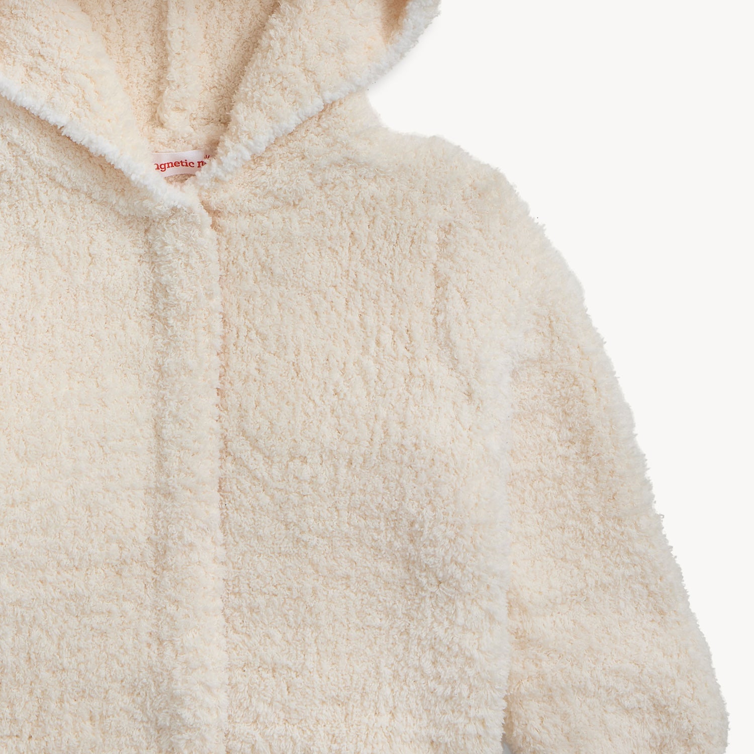 Chenille Cardigan with Hood