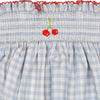 Ruffle Pant Set (Blue Gingham/Cherry)