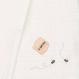 Swaddle with Embroidery (Pearl Bees)