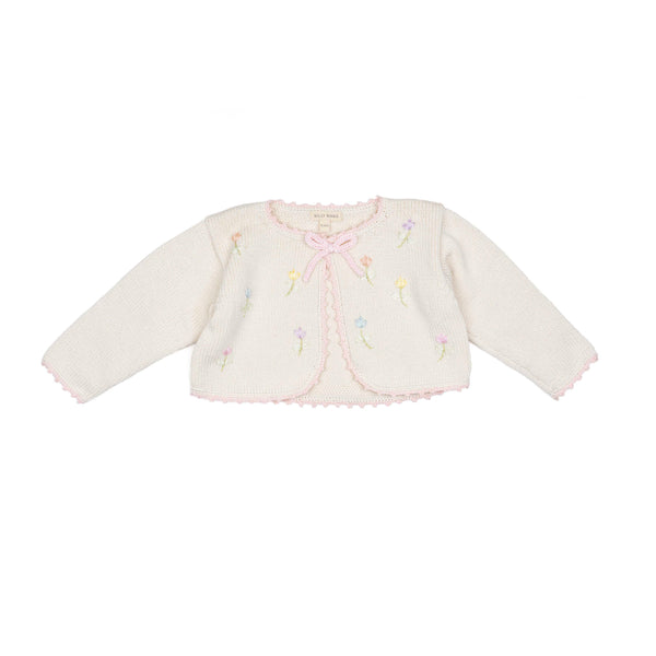 Embroidered Bolero (Pink/Natural)