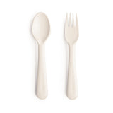 Dinnerware Fork and Spoon Set (Ivory)