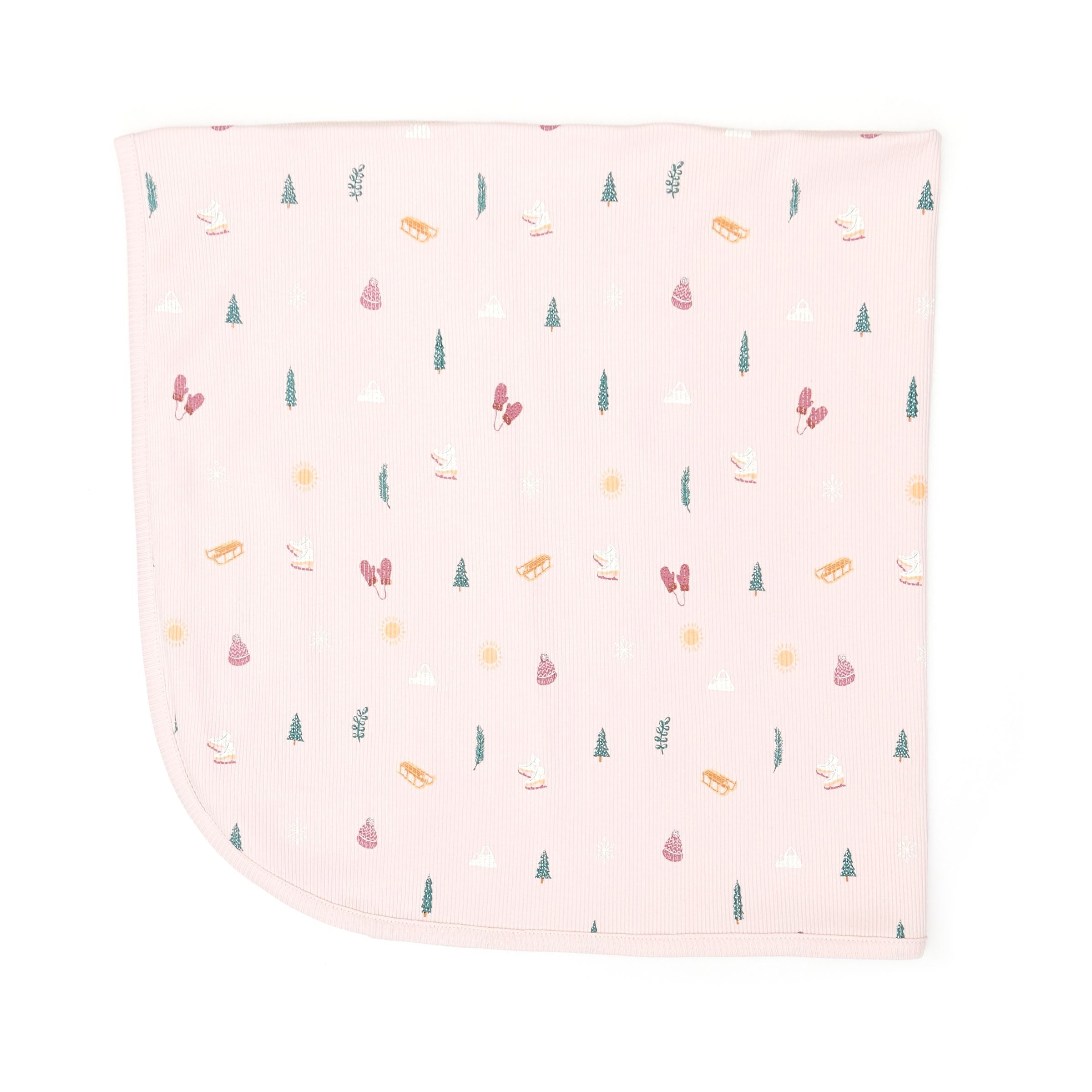 Ribbed Blanket (Rose Winter)