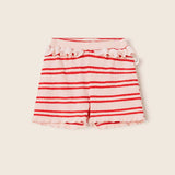 Double Stripes Rib Shorts (Cloud Pink)