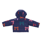 Girls Reversible Riley Jacket (Multi Bows)