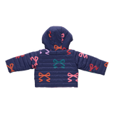 Girls Reversible Riley Jacket (Multi Bows)